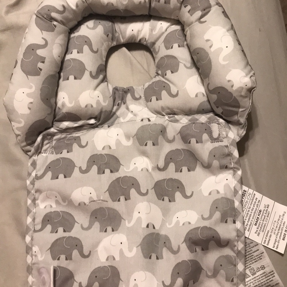Infant car seat head supporter